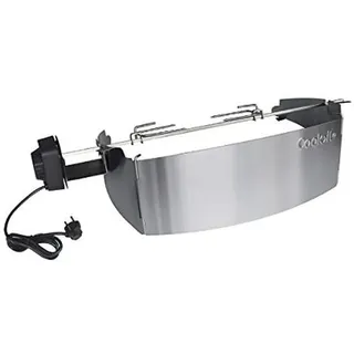 Cook>it® Edelstahl Drehspieß für Gasgrill mit Motor - Premium Grillspieß mit Motor Universal für Weber - Hochwertigster Spiessdreher Gasgrill aus rostfreiem Stahl