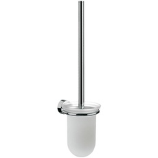 Bild Rondo 2 Toilettenbürsten-Garnitur, Glas satiniert-Chrom, Toilettenbürste mit Bürstenhalter, Wandmontage