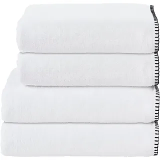 Done. Deluxe Prime Handtuchset 30 x 50 cm und 50 x 100 cm weiß 4 St.