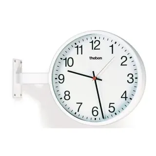 Theben 5009250 KNX Nebenuhr, doppelseitige Wanduhr OSIRIA 242 AR KNX