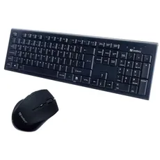 Sandberg DesktopSet - keyboard and mouse set - Norway - Tastatur & Maus Set - Norwegisch - Schwarz