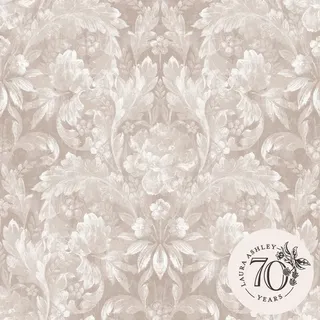 Laura Ashley Apolline Vliestapete 53 cm x 1000 cm 300 g Grau 34193
