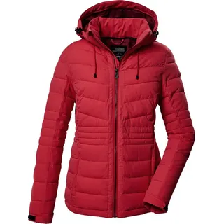 KILLTEC Damen Steppjacke mit abzippbarer Kapuze/Funktionsjacke ist wasserabweisend KOW 10 WMN QLTD JCKT, modern red, 44