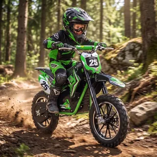 ACTIONBIKES MOTORS Elektro Crossbike Gepard Grün