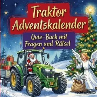 Traktor-Adventskalender: Quiz-Buch mit Fragen und Rätsel