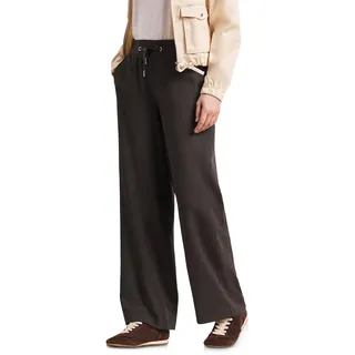 Street One High Waist Wide Leg Hose im Casual Fit deep Earth 46