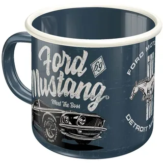 Nostalgic Art Retro Emaille-Tasse 0,36 l Ford Mustang – The Boss