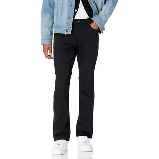 Amazon Essentials Herren Jeans, Slim-Fit-Stretch, Bootcut - Auslauffarben, Schwarz, 40W / 32L