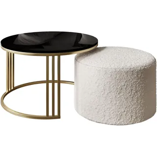 lookway Lori Gold/Schwarz Metall 70 x 49 x 70 cm
