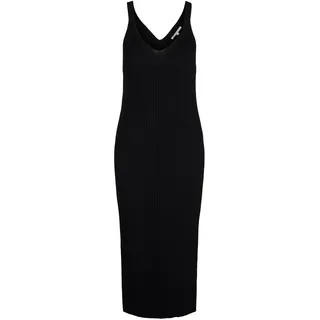 TOM TAILOR Denim Damen Kleid mit Rippstruktur 1031472, 14482 - Deep Black, M