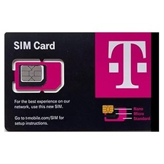T-Mobile Prepaid-SIM-Karte – Unbegrenzte Internetdaten in den USA, 5 GB kostenloses Roaming in Kanada und Mexiko – Unbegrenzte Anrufe und SMS