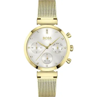 Hugo Boss Damenuhr Chronograph Edelstahl gold - Gold