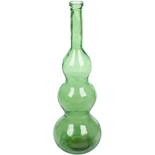 Bodenvase , Grün , Glas , organisch , 100 cm , auch für frische Blumen geeignet , Dekoration, Vasen, Glasvasen