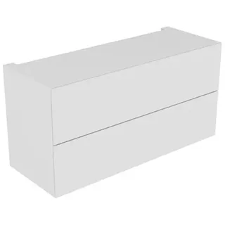 KEUCO EDITION 11 Unterschrank, 2 Frontauszüge, mit LED-Beleuchtung, 1400x700x535mm, 31317390100, Korpus/Front: Anthrazit Struckturlack / Anthrazit Strukturlack