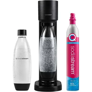 Sodastream Wassersprudler GAIA schwarz + 1L FUSE Kunststoffflasche + CO2-Zylinder