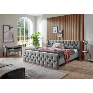 Atlantic Home Collection Bettgestell »TAMINA mit Chesterfieldoptik Kopf- und Fußteil« mit Chesterfield Kopf- und Fußteil
