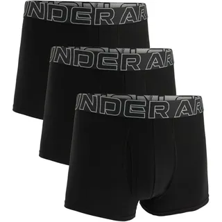 Under Armour Boxershort Herren 3er Pack Figurbetont-UA PERFORMANCE COTTON - SOLID 3 IN 3PK schwarz M