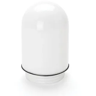 ORION LIGHTSTYLE Ersatzglas Lampenschirm weiß mit Dichtung, Gewindeglas einfärbig Ø100mm / Gewinde 80mm H160mm 60W Glas Außenbereich