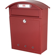 FAC Mediterraner Briefkasten, Farbe weinrot