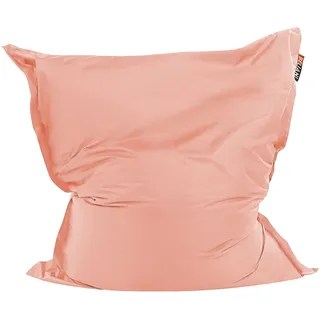 BELIANI Bezug für großen Sitzsack Pfirsichrosa Nylon 140 x180 cm Sitzsackhülle mit Reißverschluss Riesensitzsack Ersatzbezug für Innen und Außen - Rosa