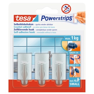 Tesa Powerstrips Small Trend Chrom (matt) Inhalt: 3St.