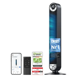 DREO Cruiser Pro T2S 106 cm Turmventilator Schwarz