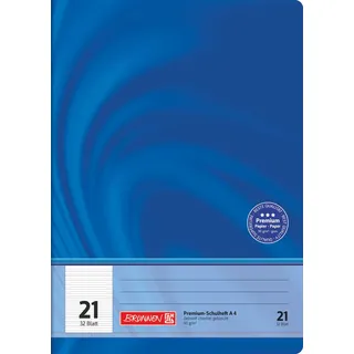 Brunnen 104442102 Premium-Schulheft DIN A4, 32 Blatt, Doppelheft