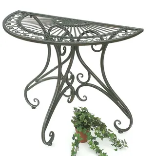 DanDiBo Ambiente Halbrund Wandtisch 90x74x46 cm Grün