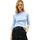 Damen slim Boat-nk 3/4slv Ww0ww40589 Blue clear Water/Ecru stp 3XL Große Größen EU