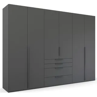 ORANGE Kleiderschrank Purisma 301 x 223 cm Dekor Grau Graphit