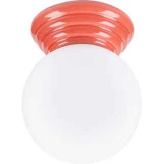 Wandleuchte ZORI apricot IP44 1xG9 8W glasierte Keramik/Glas 12x16x12cm Sollux Lighting - Orange