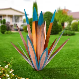 Homight Tequila-Skulptur aus Metall, zum Selbermachen, Tequila-Pflanze, Heimdekoration, Ornament, Indooutdoor-Statuette, Terrasse, Rasen, Terrasse, Pfahl, Dekoration, Geschenk für den Garten