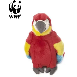 WWF Plüschtier Hellroter Ara Papagei (18cm) Kuscheltier Stofftier Vogel NEU