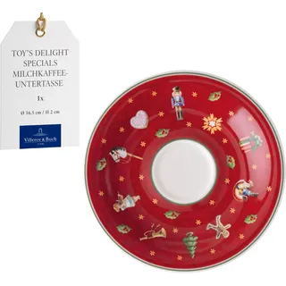 Villeroy & Boch – Toy's Delight Specials Espresso-Untertasse Rot, Spülmaschinenfest, Mikrowellensicher, Untertasse, Espressuntertasse, Untersezter Espressotasse, Weihnachtsgeschirr, Premium Porzellan