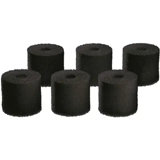OASE 48023 Ersatz Carbon Filterschwamm Set für BioMaster Aquarium Außenfilter, 6 Stück, schwarz