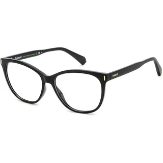 POLAROID Katzenauge ECO POLYAMIDE Brillen in Schwarz für Damen, Brille mit Sehstärke, optional mit Sonnenbrillen tönung oder Blaulichtfilter (Modell Pld D463)