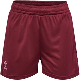 hummel Damen Hmlactive Pl Woman Shorts, Burgundy, XS EU