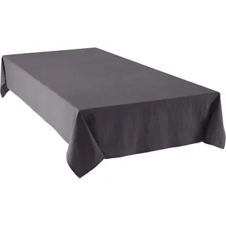 Tischdecke "Liaa", anthrazit, B:130cm L:250cm, Baumwolle, LEGER HOME BY LENA GERCKE, Tischdecken, Tischdecke, Blickdicht & glatt, Pflegeleicht, Cotton-Leinen-Look