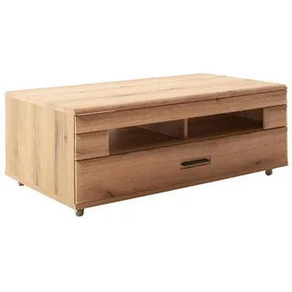 Livetastic Couchtisch , Eichefarben , Metall , 1 Schubladen , rechteckig , Rollen , 68x43x115 cm , Wohnzimmer, Wohnzimmertische, Couchtische, Couchtische mit Rollen