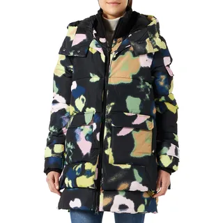 s.Oliver Damen 120.12.209.16.151.2117353 Mantel langarm, black AOP #202428, XS