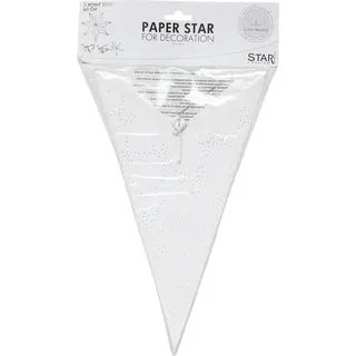 Papier Weihnachtsstern Decorus weiß - 63x63 cm - Weihnachtsdekoration - Weiß