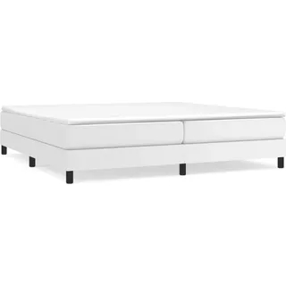 vidaXL Boxspringbettgestell Weiß 200x200 cm Kunstleder - Weiß