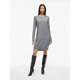 VILA Kleid Strickkleid Grau L