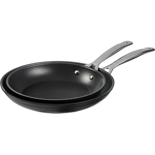 Le Creuset Les Forgees, Pfanne + Kochtopf, Schwarz