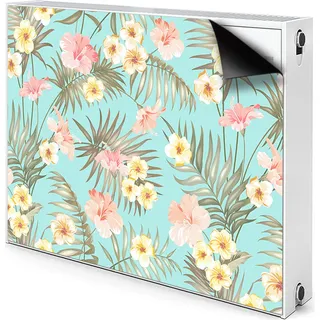 Magnet Heizung Verkleidung Abdeckung Heizung Heizkörperabdeckung 80x60 cm - Pastell, Blumen
