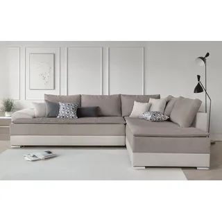 INOSIGN Ecksofa Night & Day L-Form mit Dauer-Schlaffunktion mit Armlehne«, mit Boxspring-Bettfunktion 180x200 cm und Bettkasten, Dauerschläfer!
