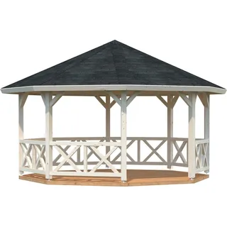 Palmako Bessie mit Geländer 465 x 465 cm natur