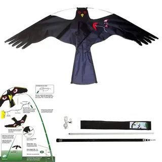 V-CHEETONG Birds Repellent Vogelscheuche Vogelschreck Kite Simulierte Hawk Flash Reflective Scare Vogel-Scarer-Gerät für Garden Farm (4 Meter)