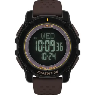 Timex Herren Digital Quarz Armbanduhr mit einem Silikonarmband Expedition North Ridge
