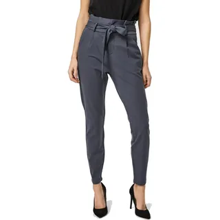 VERO MODA Damen Business Stoffhose Elegante High Waist Paperbag Pants mit Bindeband VMEVA